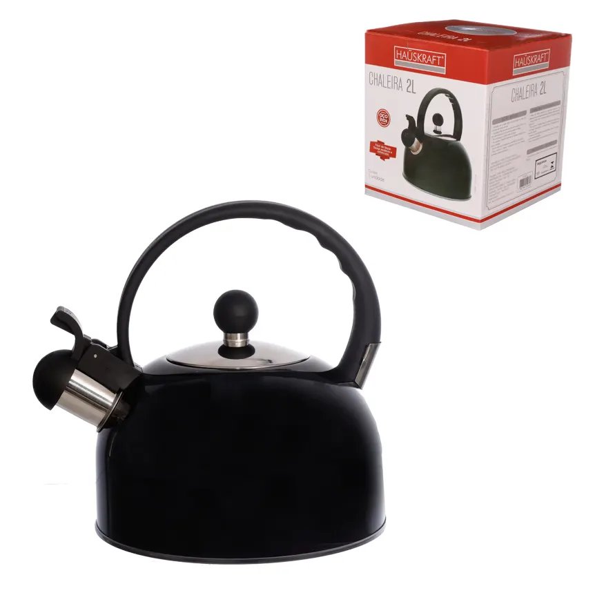 Chaleira Inox Preta 2L — imagem 2