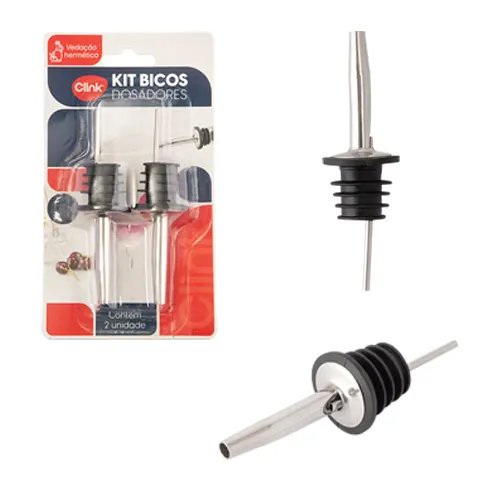 KIT 2 Pçs Bico Dosador Aço INOX e Ppr 10,5 cm x 3 cm x 3 cm — imagem 2