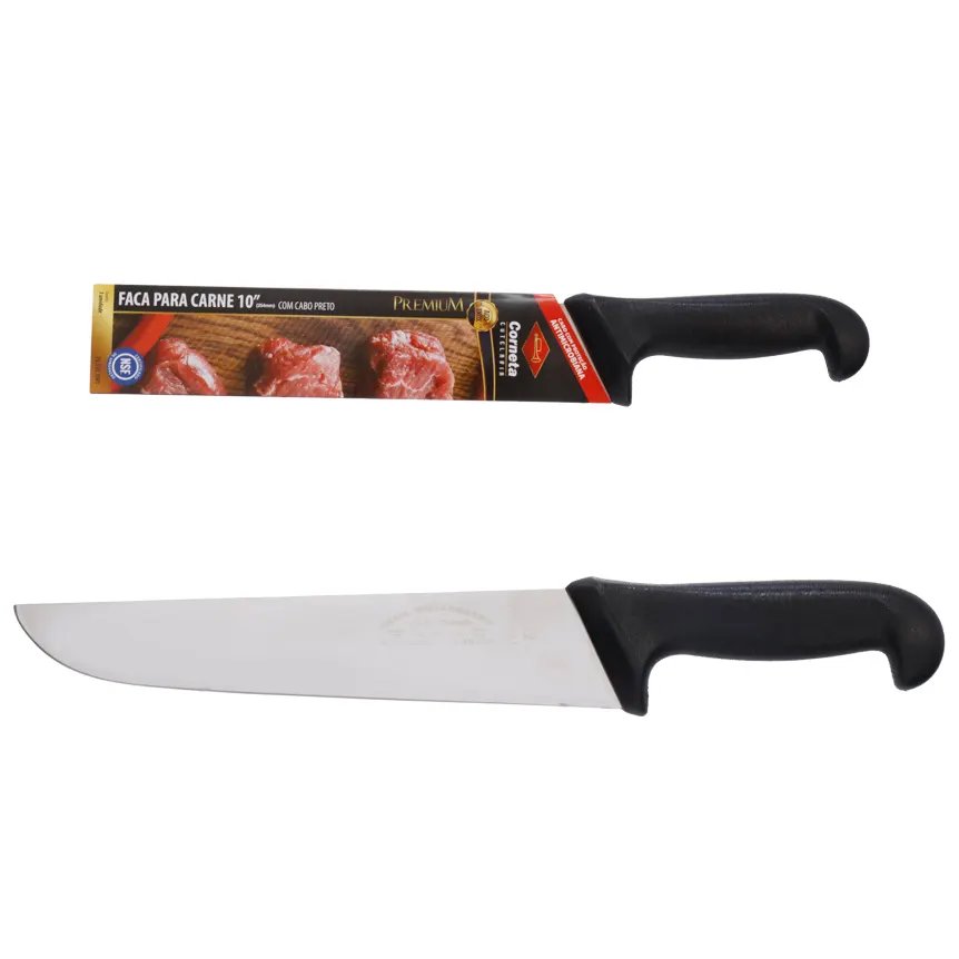 Faca para Carne Cabo Preto Premium 10" — imagem 2