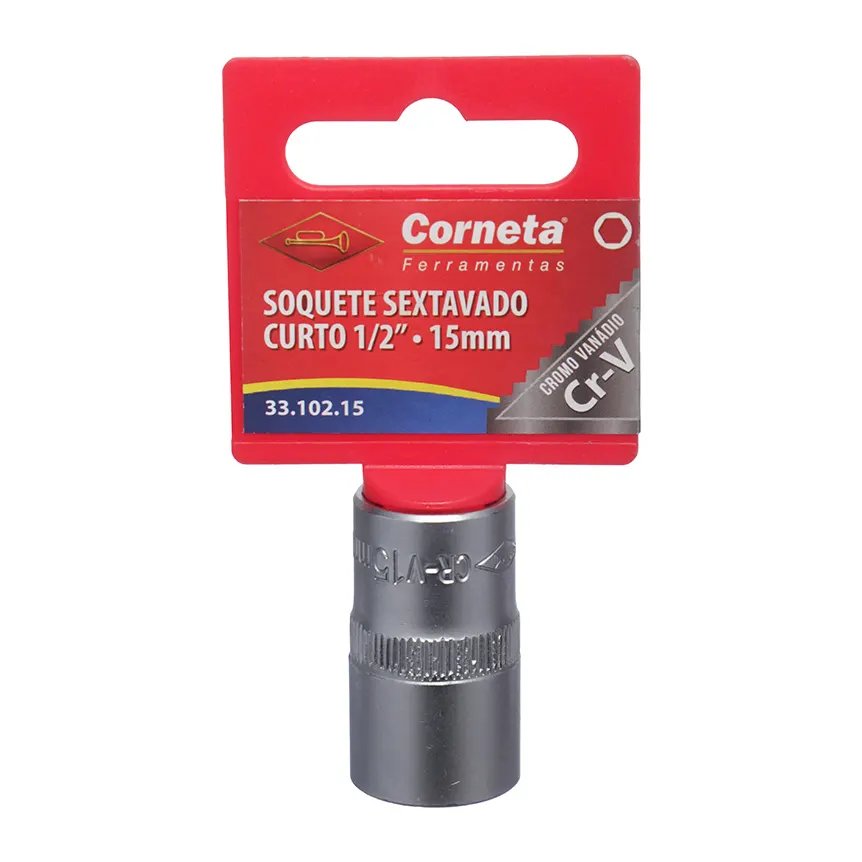 Soquete Sextavado Curto 1/2 15mm — imagem 3