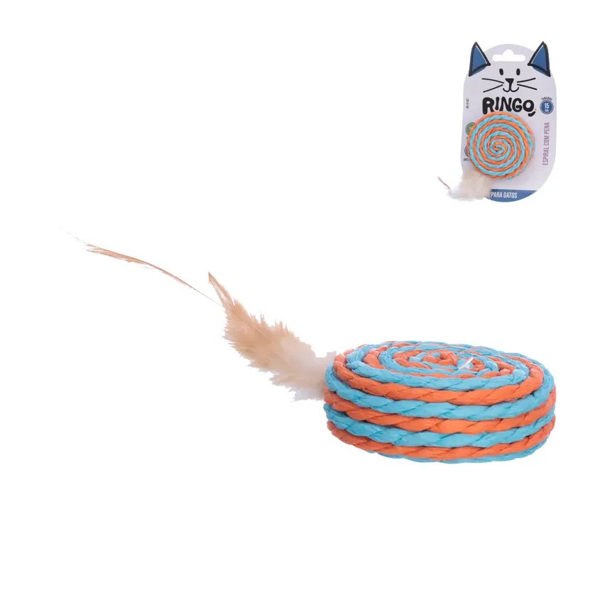 Brinquedo para Gato Espiral Pena 15cm — imagem 4