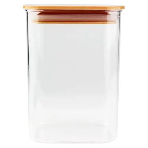 Pote Hermético Quadrado Plástico 10,3 cm x 10,3 cm x 13,6 cm 800 Ml — imagem 3