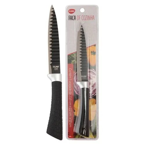 Faca Cozinha 5' Aço INOX e Plástico PP 23,5 cm x 2,2 cm x 1,7 cm — imagem 2
