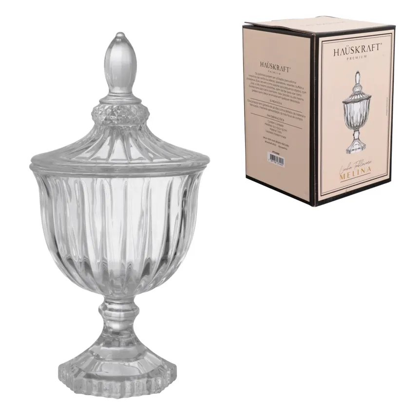 Potiche Decorativo Vidro Meli 19cm — imagem 2