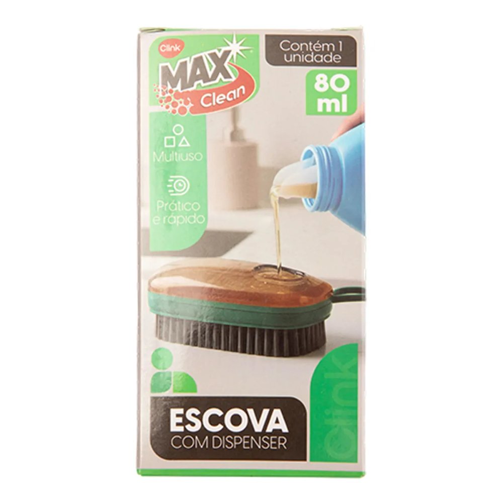 Escova com Dispenser 80 ml Plástico PP 12 cm x 5,5 cm x 5 cm — imagem 2