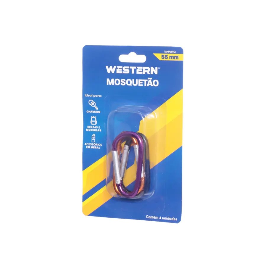 Mosquetão 55mm 4 Peças — imagem 3