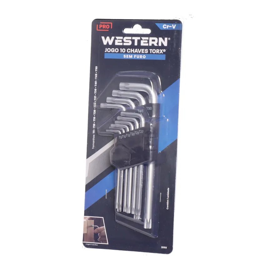 Chave Torx Longa sem Furo 10 Peças — imagem 2