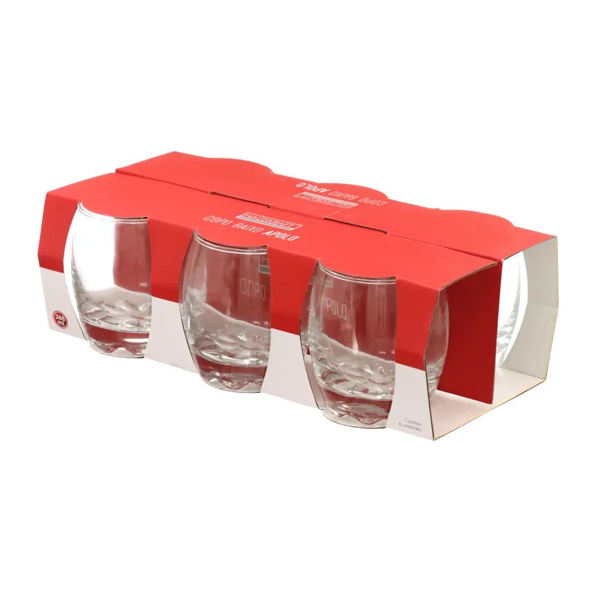 Copo Baixo Vidro Apolo 265ml 6 Peças — imagem 3