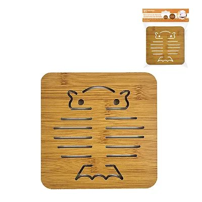 Descanso Panela Quadrado Bambu 16cm — imagem 2