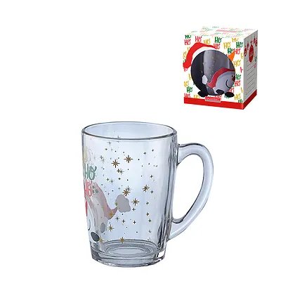 Caneca Vidro Boneco Neve 350ml — imagem 4