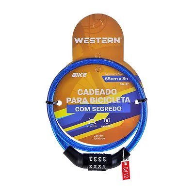 Cadeado Flexível Bike Segurança 65cm x 8mm — imagem 8