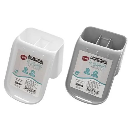 Organizador Banheiro Plástico PP 14,5 cm x 10,3 cm x 9,3 cm — imagem 2