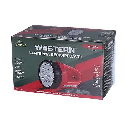 Lanterna Recarregável Curta 15LEDS — imagem 2