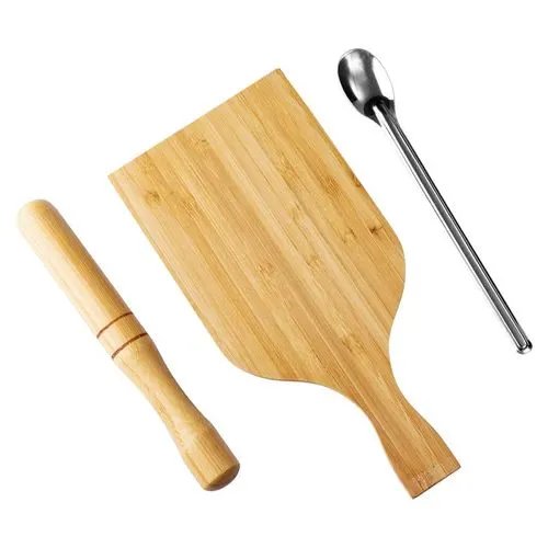 KIT 3 PçsCaipirinha Bambu e INOX - 28,9 cm x 13,5 cm — imagem 3