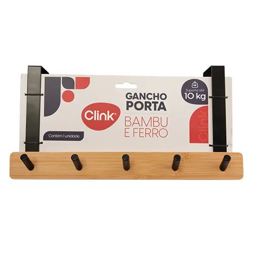 Gancho Porta Bambu e Ferro 34 cm x 8 cm x 17 cm — imagem 2