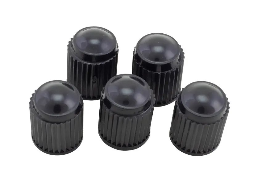 Jogo 5 Tampas Válvula Pneu Preto — imagem 3