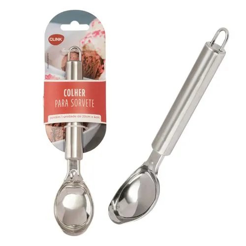 Colher Sorvete Aço INOX 20 cm x 4 cm — imagem 2