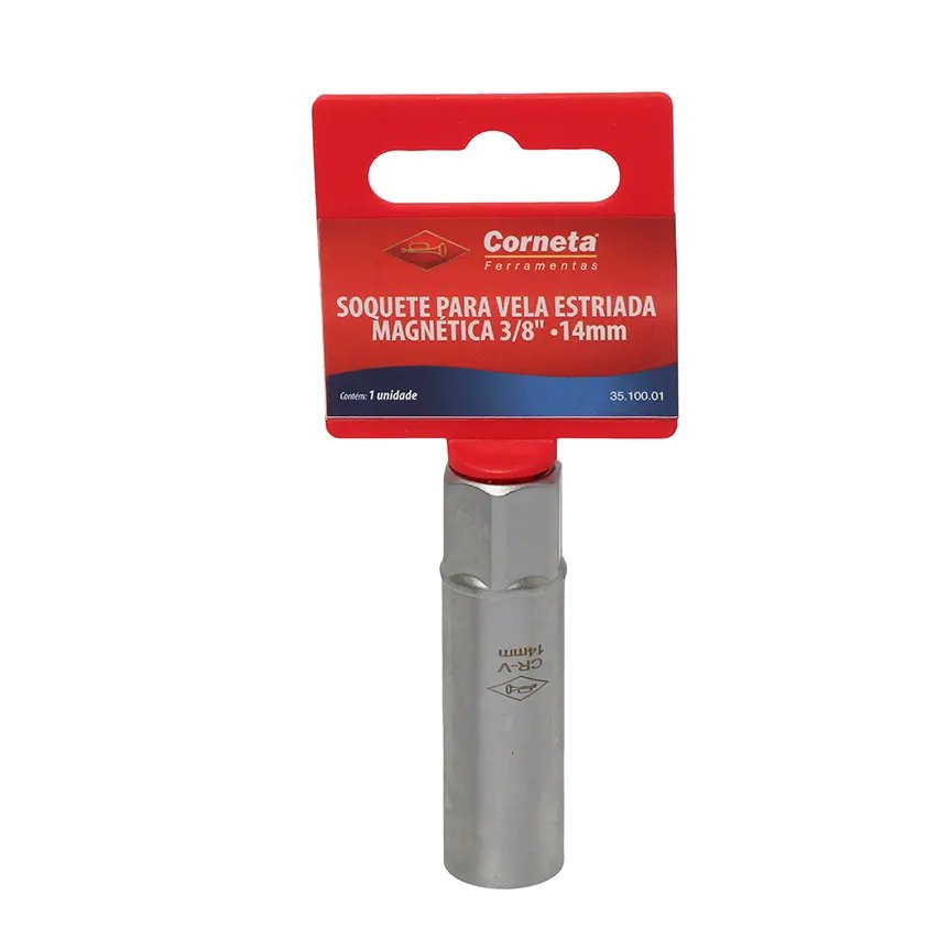 Soquete Vela Estrela Magnético 14mm 3/8 — imagem 3