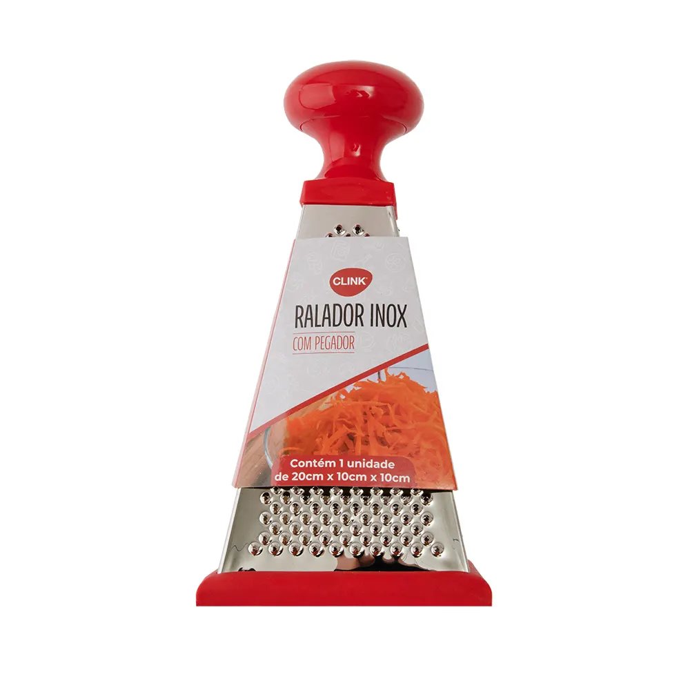 Ralador 4 Faces Pegador Aço INOX Plástico 20 cm x 10 cm x 10 cm — imagem 3