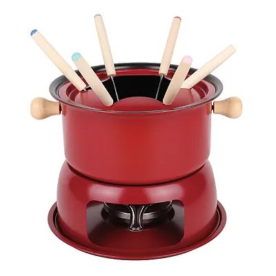 Conjunto Fondue Lucerna Vermelho 11 Peças — imagem 2