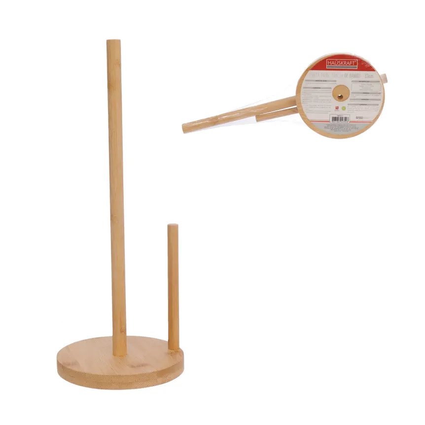 Porta-Papel Toalha Bambu 33cm — imagem 3