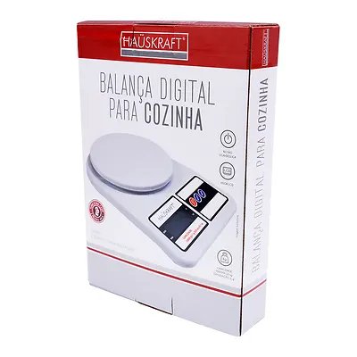 Balança Cozinha Digital 10kg Branca — imagem 3