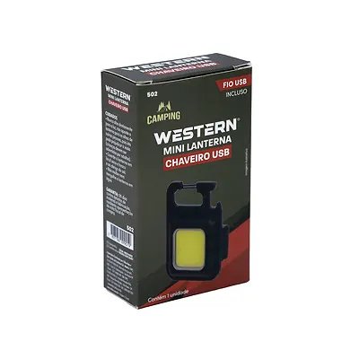 Mini Lanterna Chaveiro Recarregável USB — imagem 3