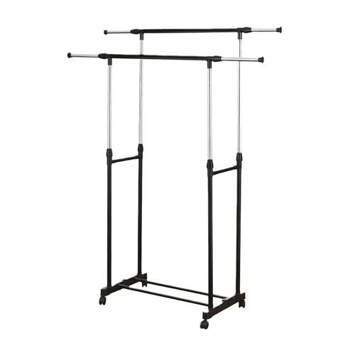 Arara Dupla Ferro, Aço INOX e Plástico PP 140 cm x 42 cm x 160 cm — imagem 2