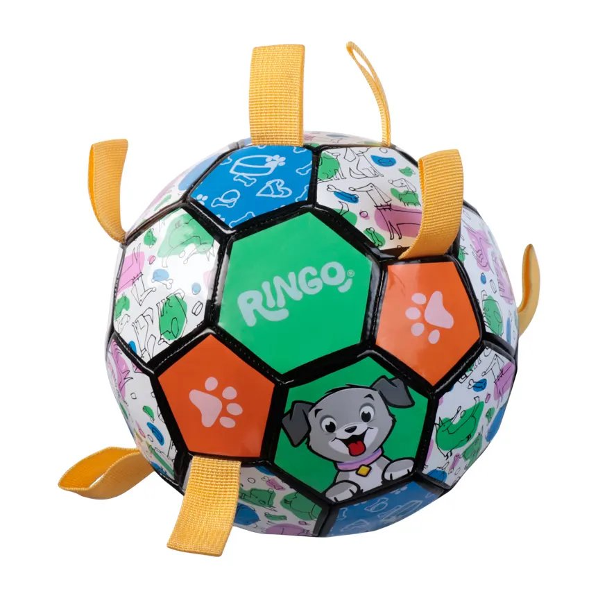 Brinquedo para Cão Bola Futebol Alça 23cm — imagem 3