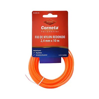 Fio Nylon Redondo Laranja 2,4mm 10m — imagem 2