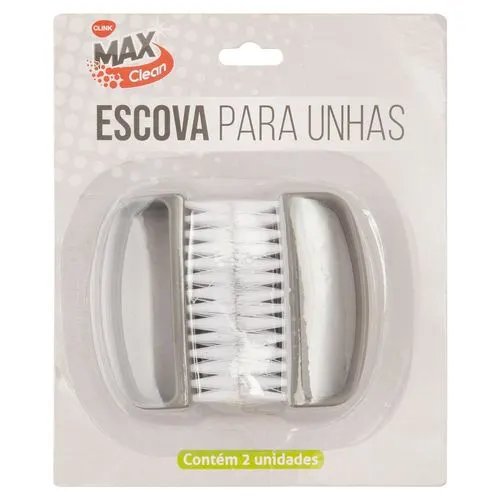 Escovas Unha KIT 2 Pçs Plástico PP 7 cm x 2,4 cm x 4,2 cm — imagem 2
