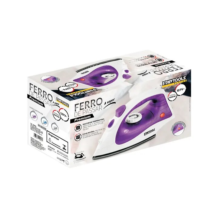 Ferro de Passar A Vapor Spray Base Antiaderente — imagem 2
