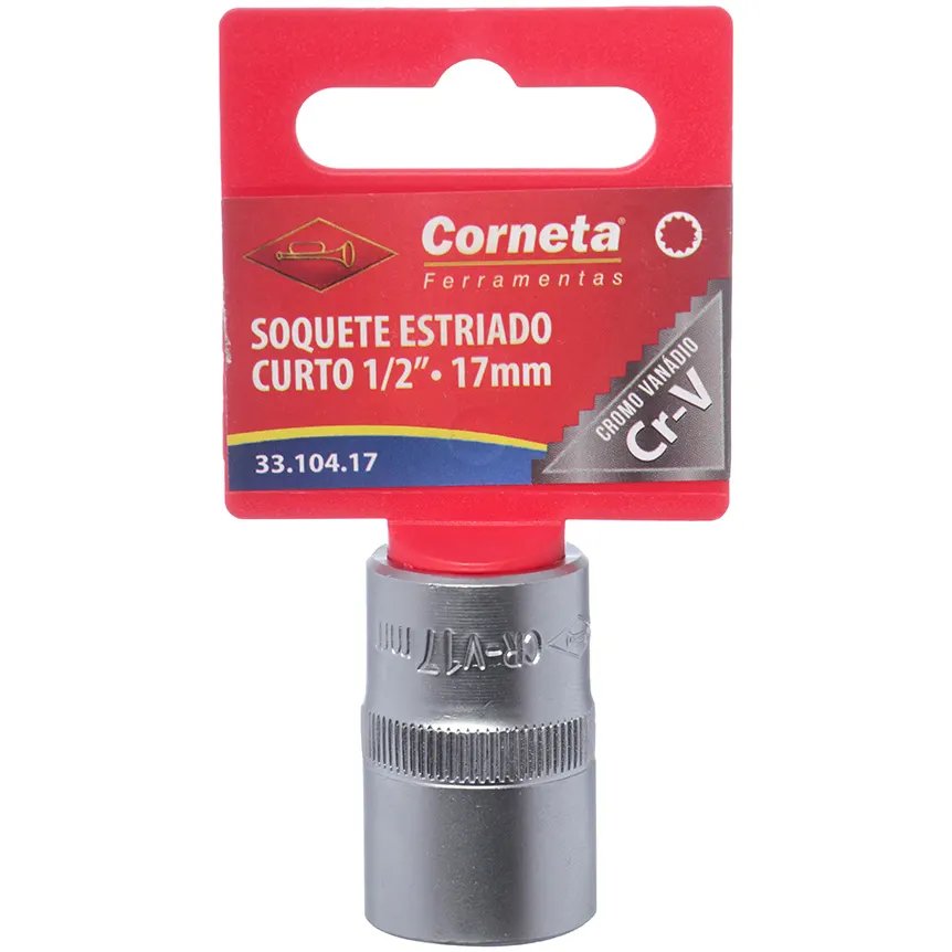 Soquete Estriado Curto 1/2 17mm — imagem 4