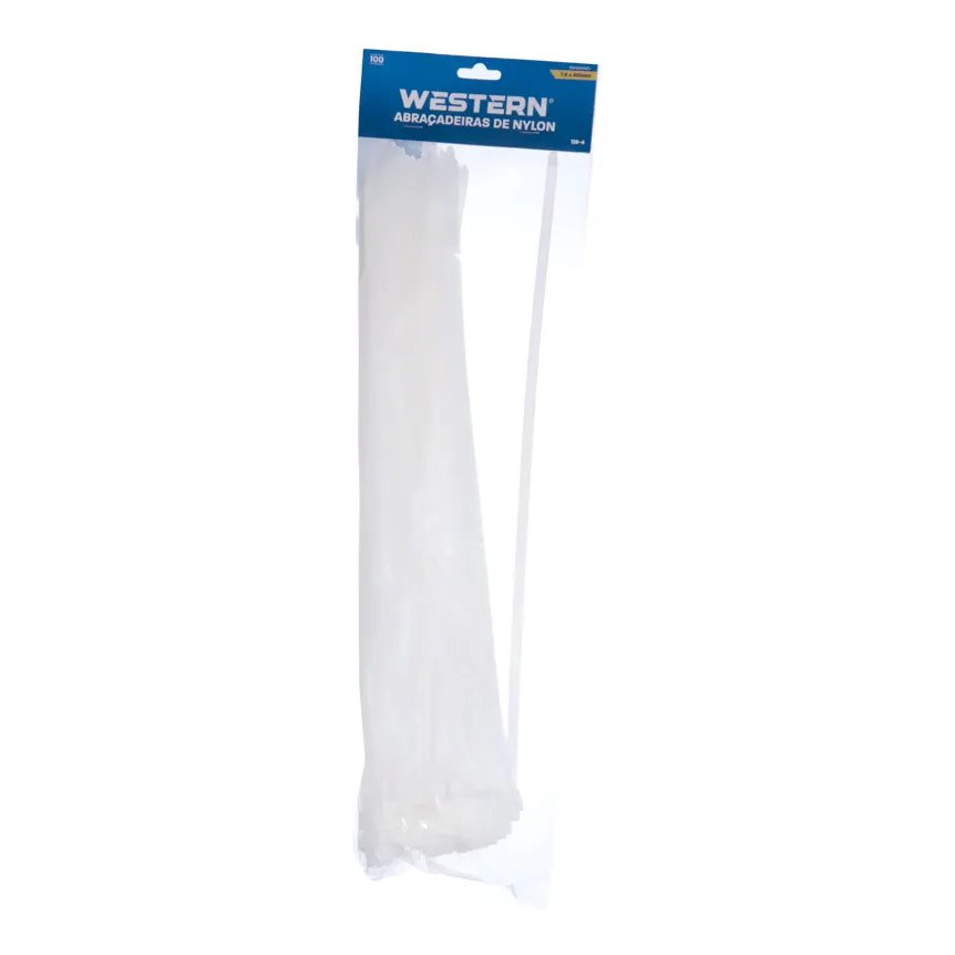 Jogo com 100 Abraçadeiras Branco 7,6x450mm — imagem 2