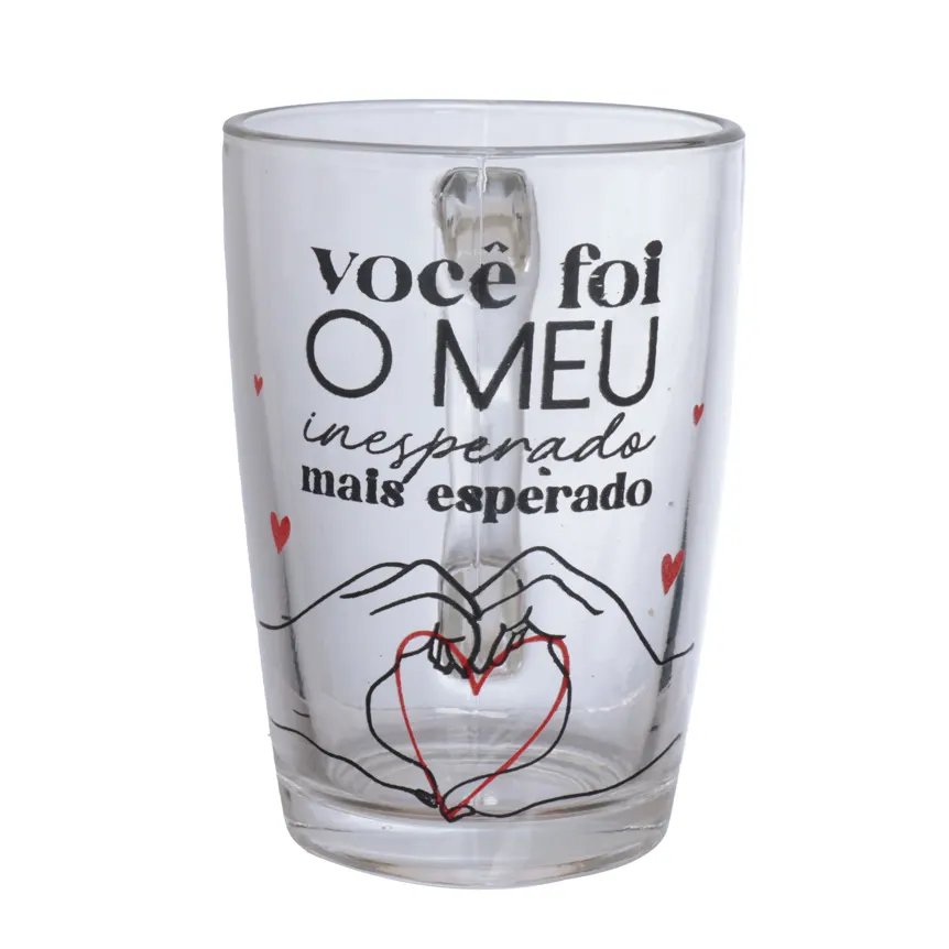Caneca Vidro Inesperado 320ml — imagem 2