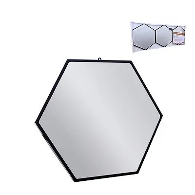 Espelho Hexagonal 20x22cm 3 Peças — imagem 3