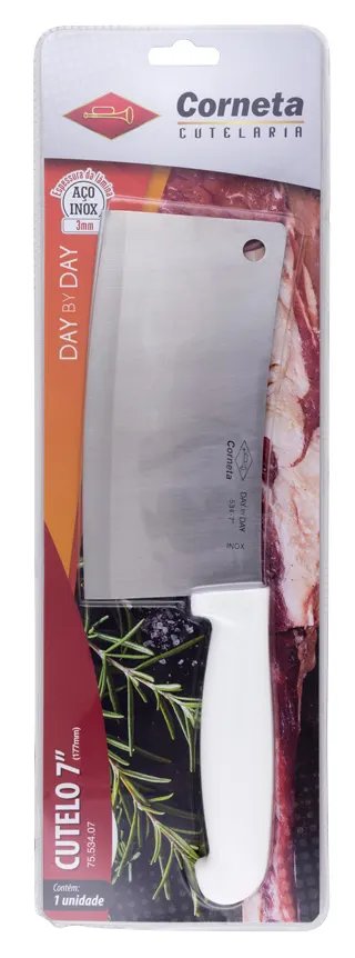 Cutelo Inox Cabo Branco DBD 7" — imagem 2