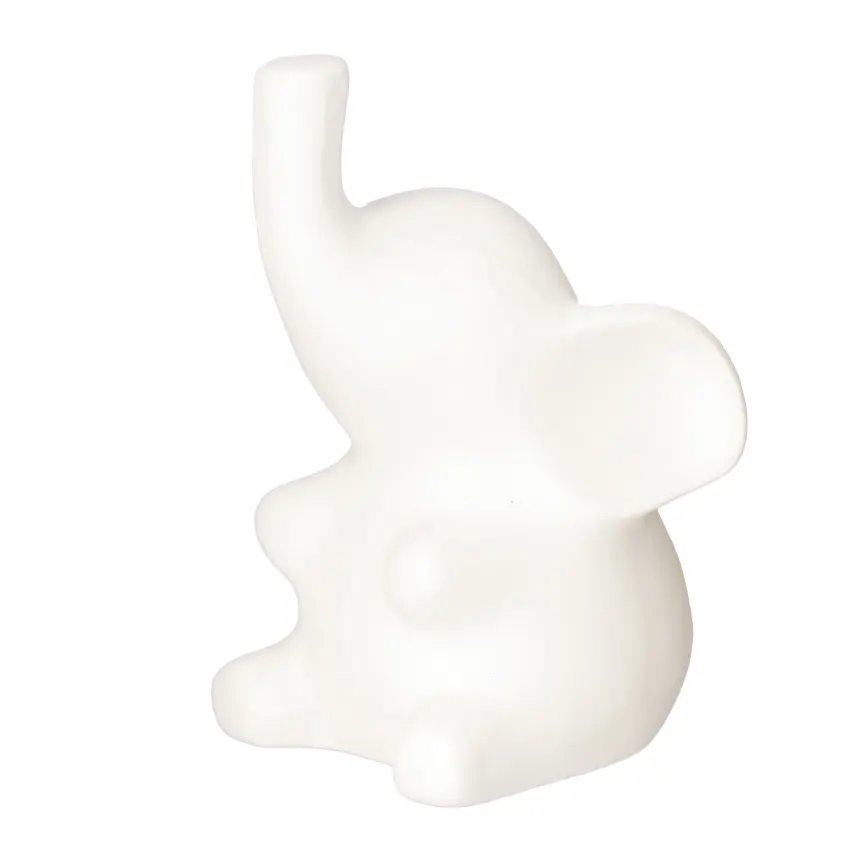 Figura Elefante Trom Branca 100mm — imagem 3