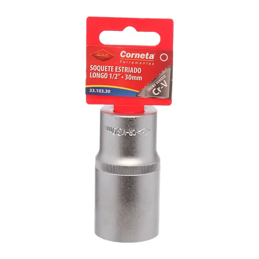 Soquete Estriado Longo 1/2 30mm — imagem 3