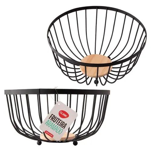 Fruteira Aramado MDF e Ferro 25 cm x 25 cm x 12,5 cm — imagem 3