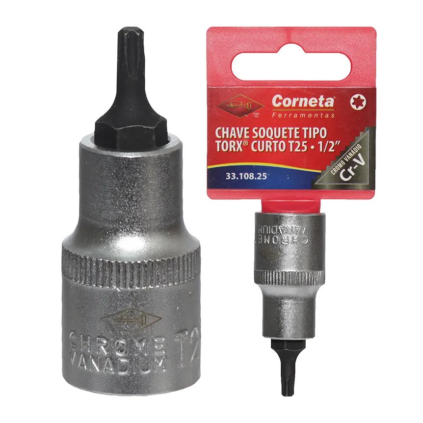 Chave Soquete Torx Curto T25 1/2 — imagem 2