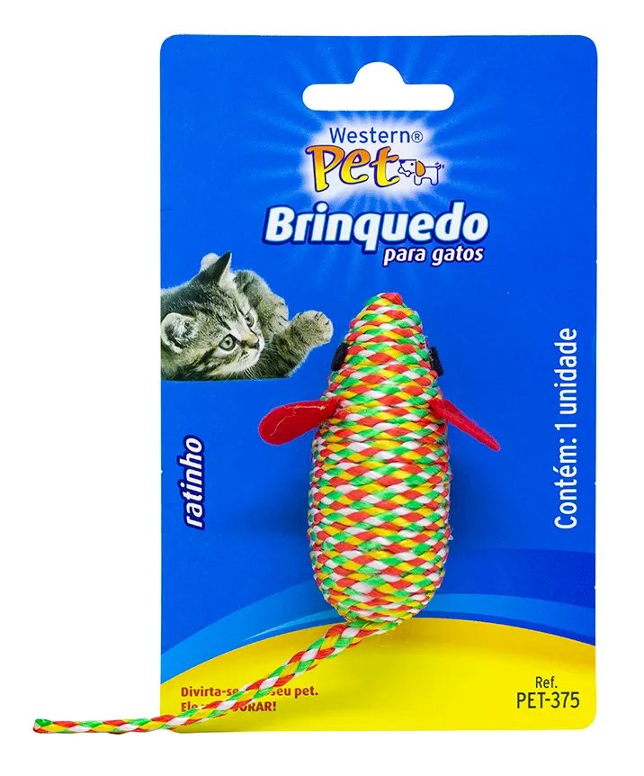 Brinquedo para Gato Rato Nylon Western — imagem 2