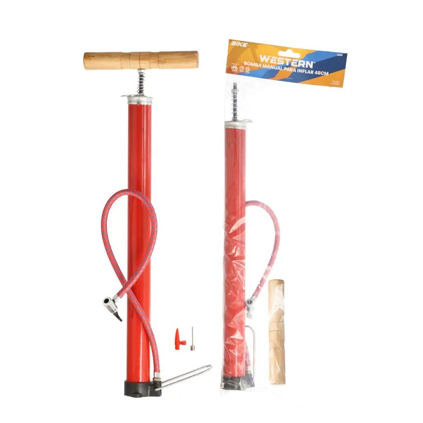 Bomba Ar Manual Vermelha 48cm — imagem 2