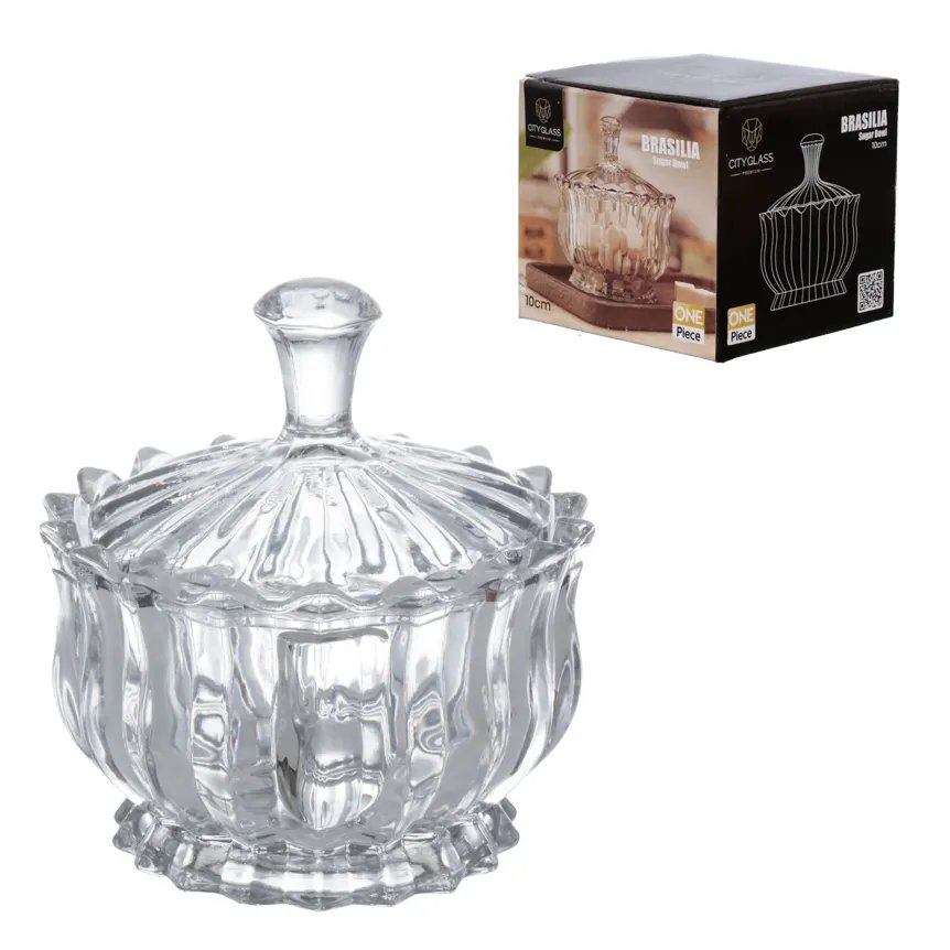 Potiche Decorativo Vidro Brasília 12cm — imagem 2