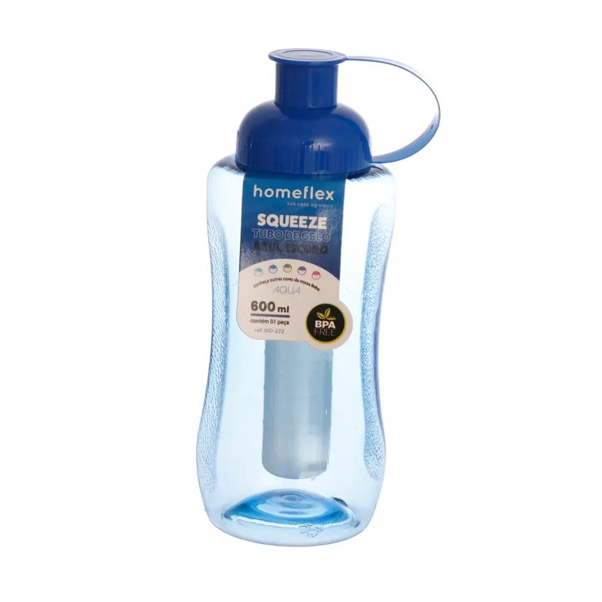 Squeeze Tubo Gelo Azul 600ml — imagem 3