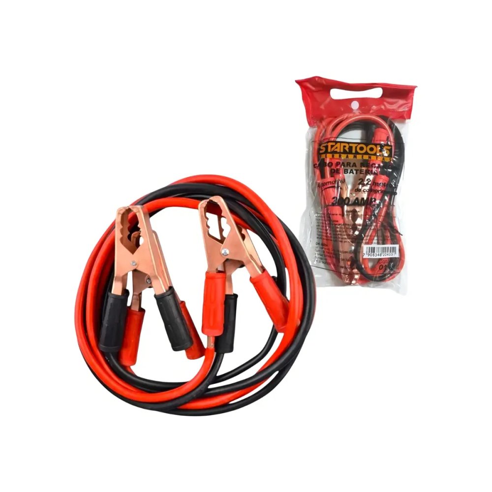 Cabo para Recarga de Bateria 300 Amp 2,2m de Comprimento 0,3mm / 80 Fios — imagem 2