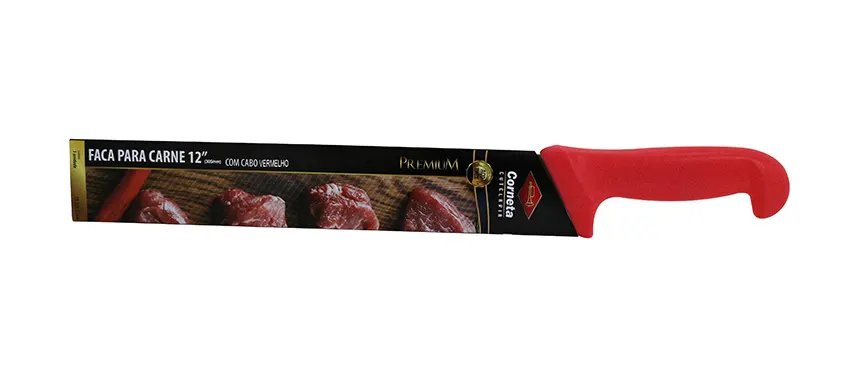Faca para Carne Cabo Vermelho Premium 12" — imagem 3