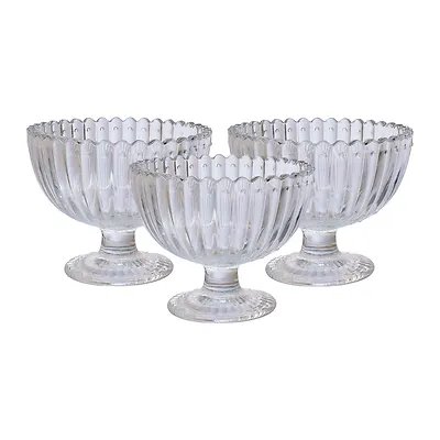Taça Sobremesa Vidro Arya 200ml 3 Peças — imagem 2