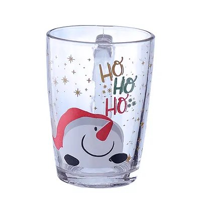 Caneca Vidro Boneco Neve 350ml — imagem 3