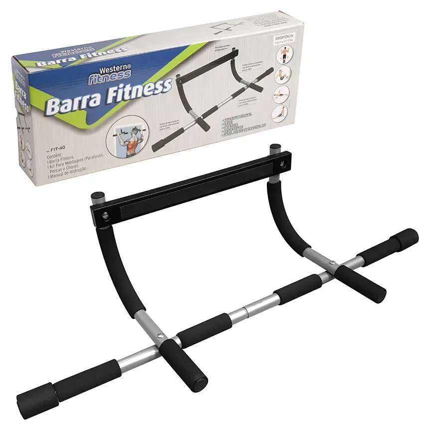Barra Multifuncional Exercício Porta 92cm — imagem 3